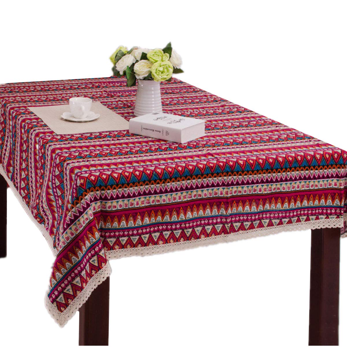 Amazon｜テーブルクロス ヴィンテージレース ボヘミアン風 テーブル